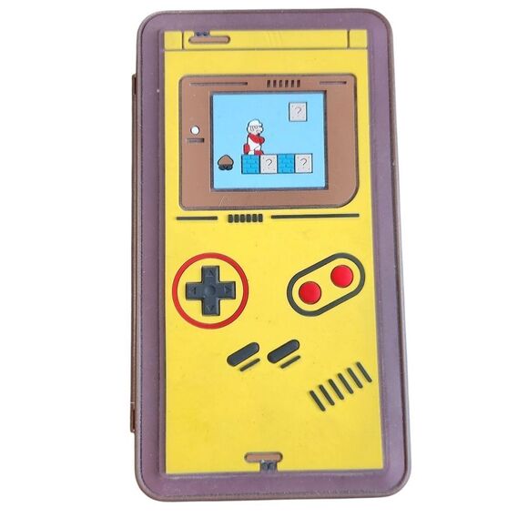 Nintendo Switch Game Case 24 Space Mario Gameboy Yellow Brown Folding - Picture 6 of 6